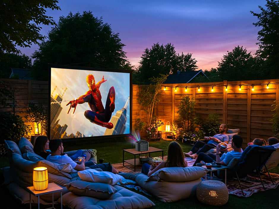 Projector movie night