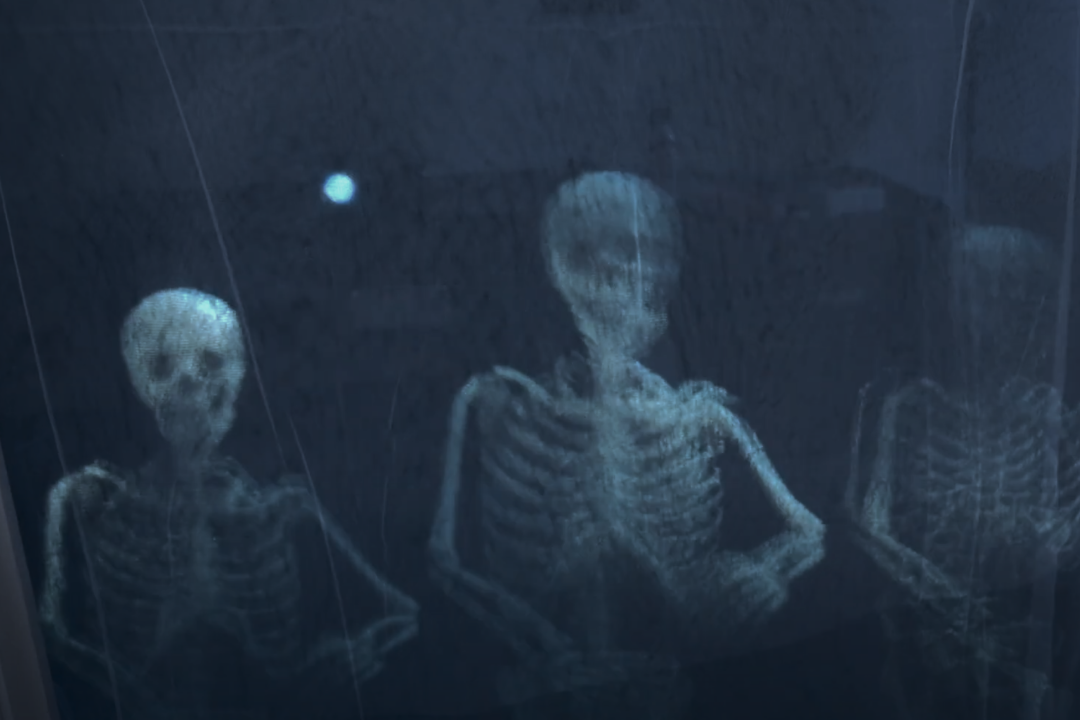 DIY Spooky Ghost Window: How to use a projector to decorate for Halloween