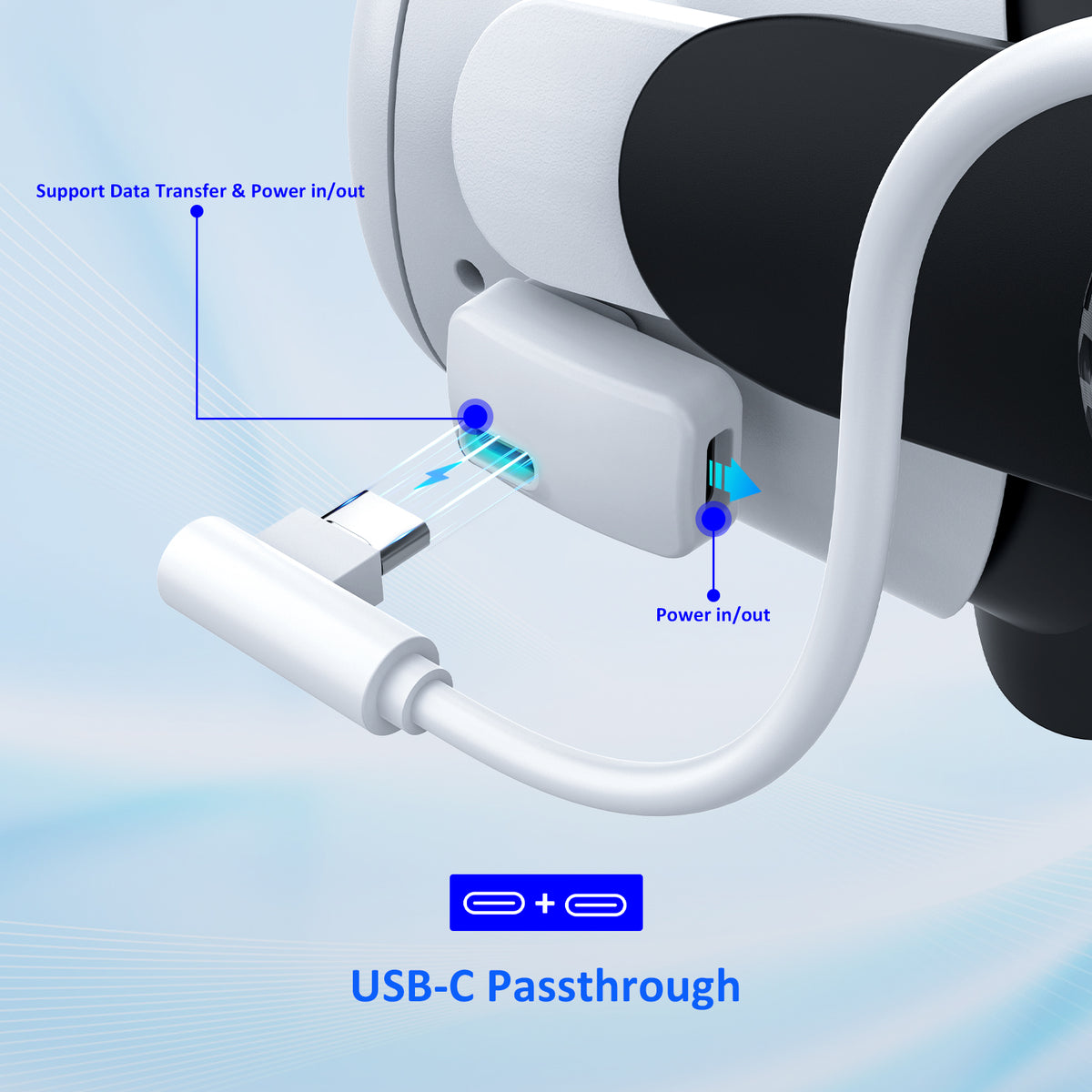 Genuine Meta Oculus Quest 2 (OEM) USB-C Charging Cable- FREE   Quest 2, really good condition NO CHARGER but it takes usbc chargers main image 1