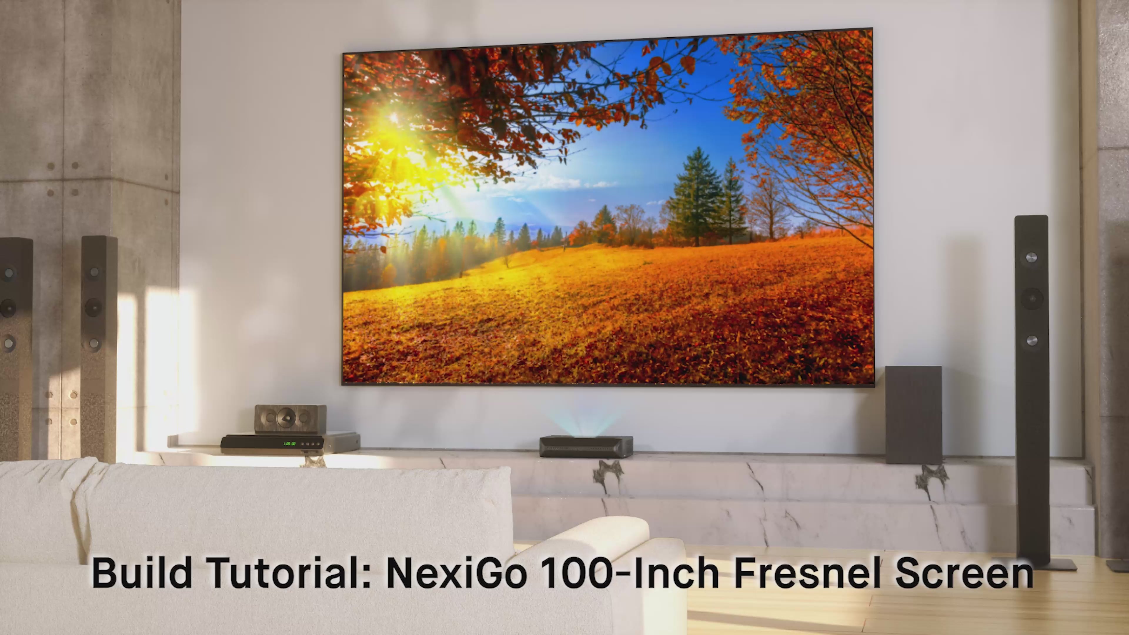 NexiGo 100'' ALR Fresnel Projector Screen