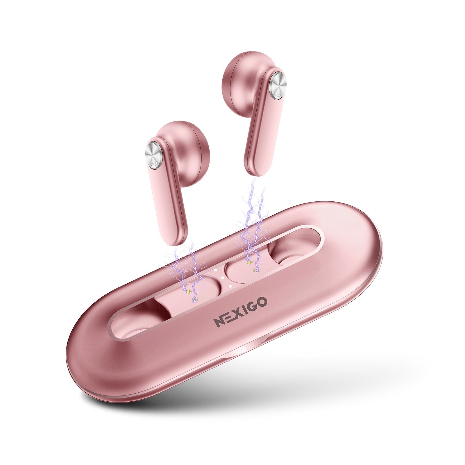 NexiGo T2 Wireless Earphones (Pink) 
