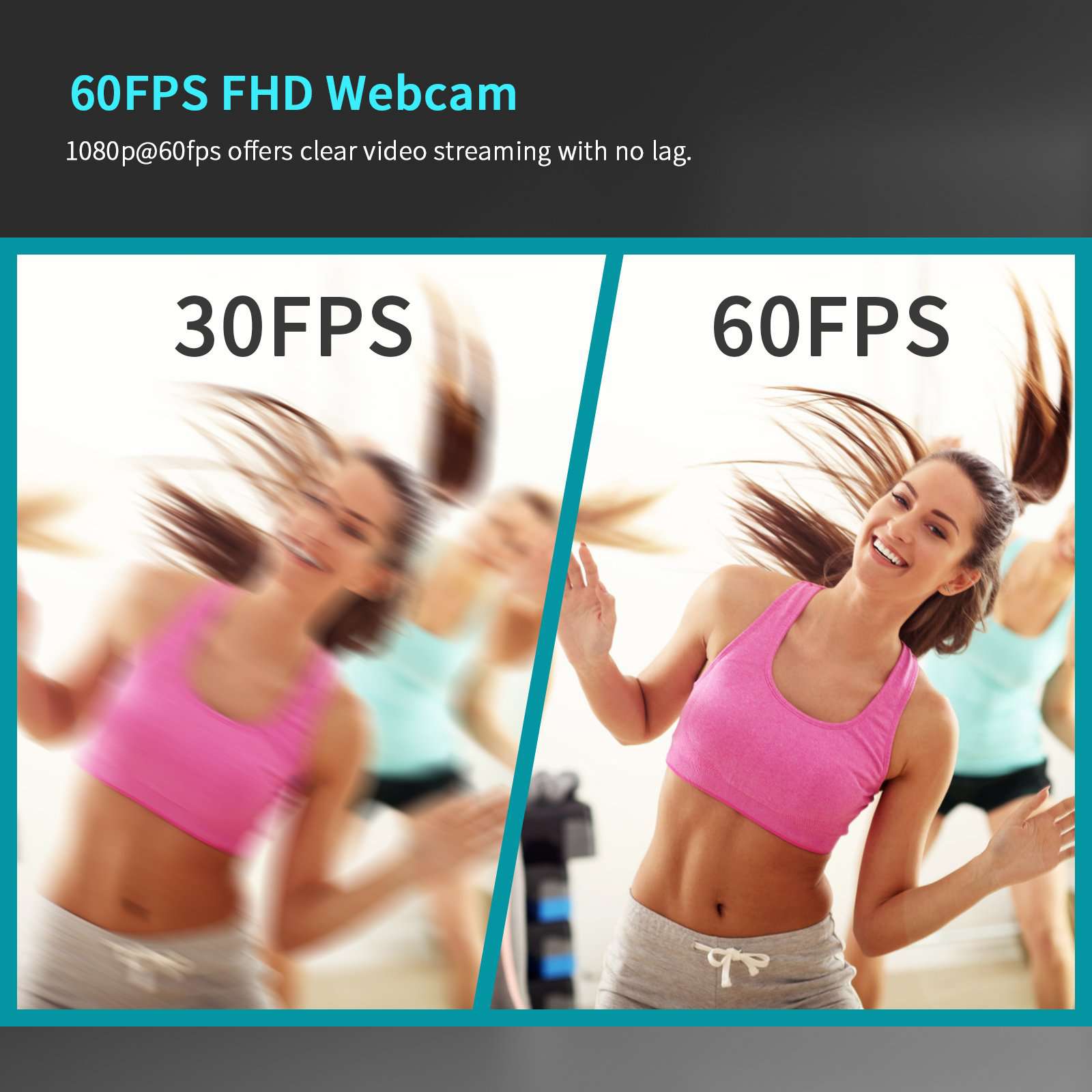 Compared to 30fps, pictures at 60fps are clearer and less blurry.