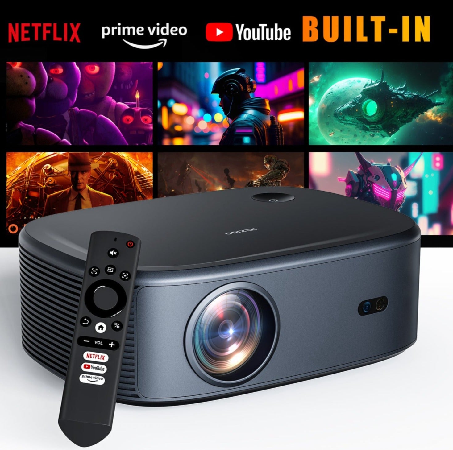 NexiGo PJ30 Ultra Smart Projector