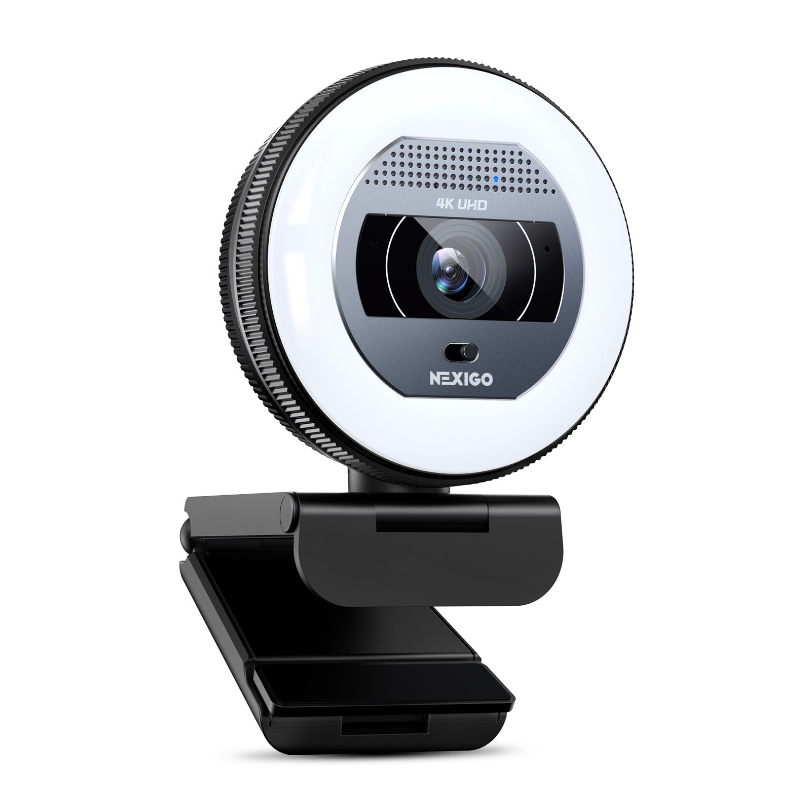 NexiGo N930E Pro 4K Webcam with Stepless & 3-Mode Adjustable Light