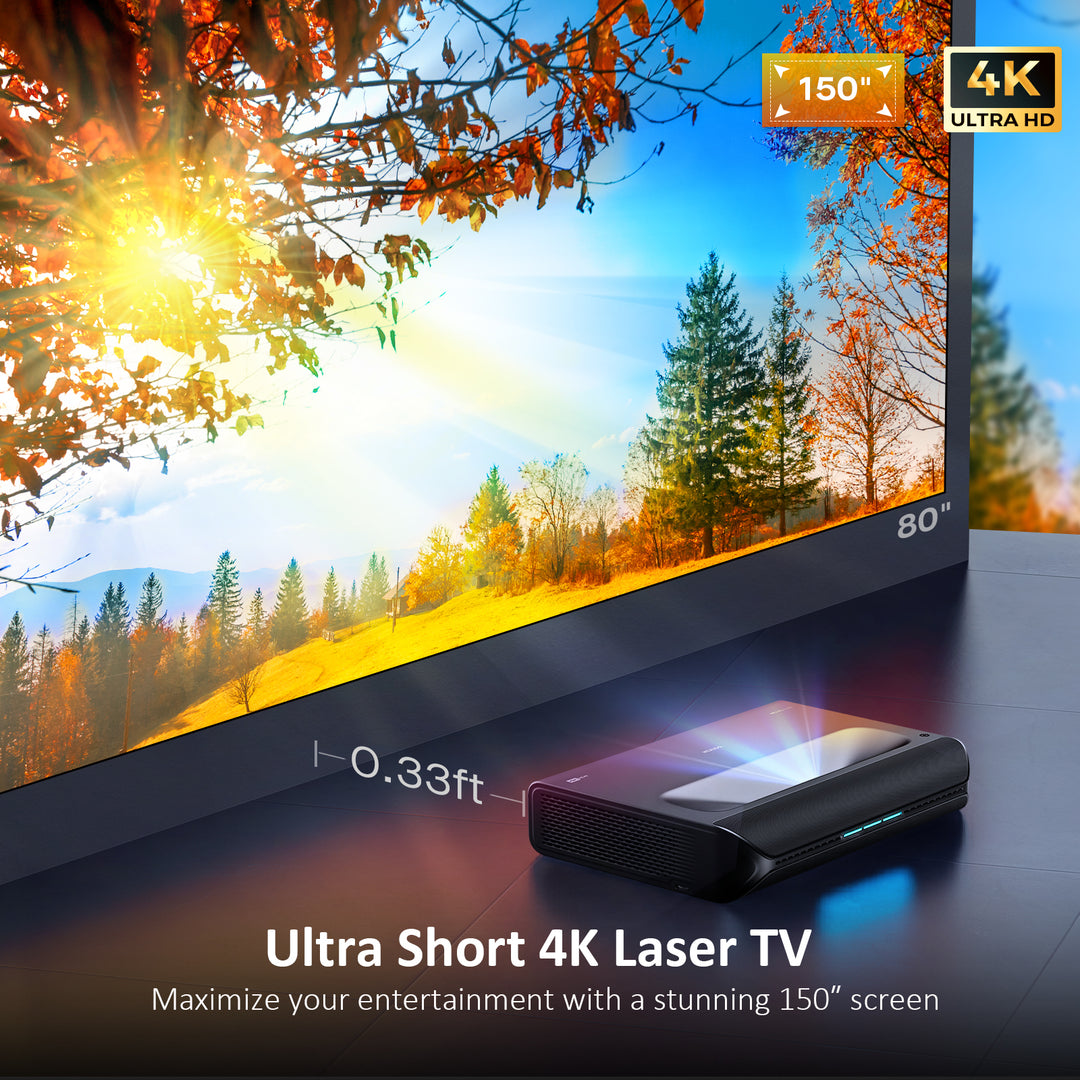 NexiGo Aurora Pro, Home Theater Laser TV Bundle