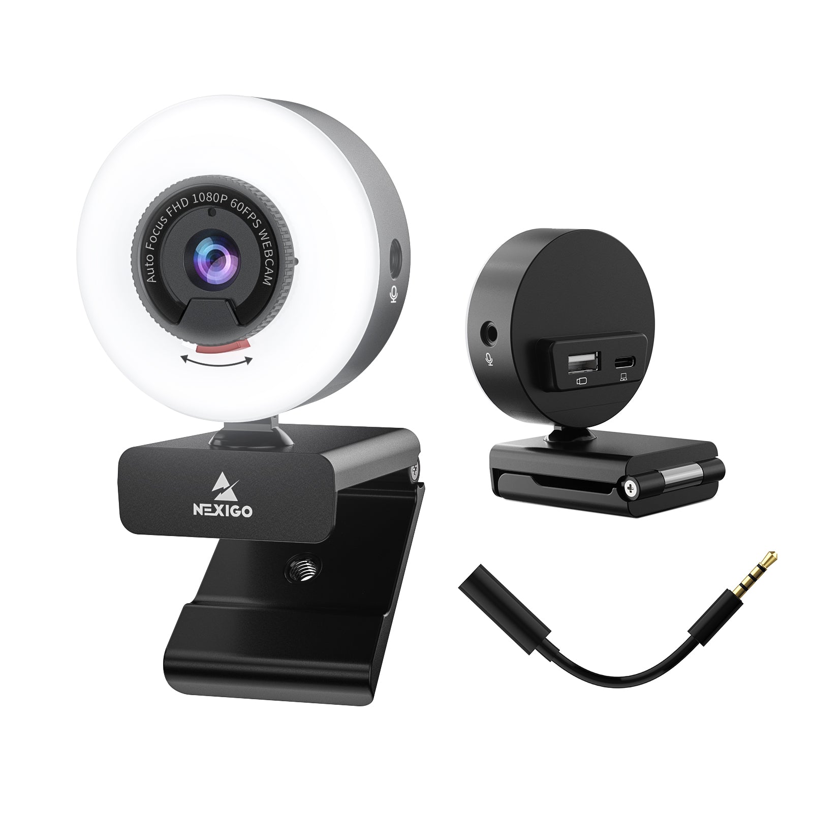 NexiGo N960E Pro 60fps Webcam with Additional Interface