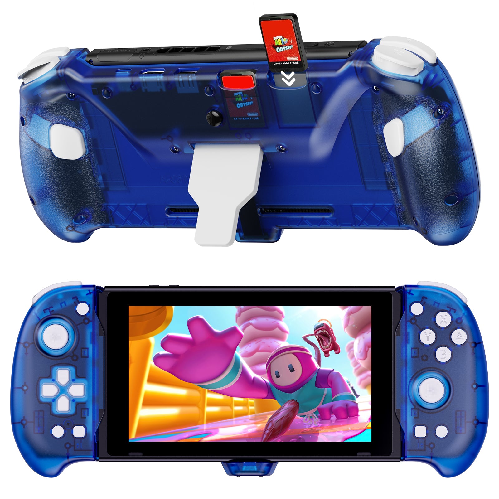 Blue Switch GripCon controller with built-in HDMI port.