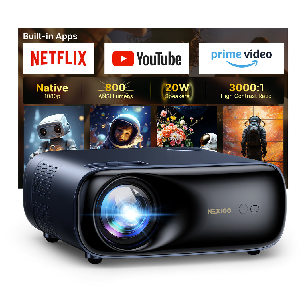 NexiGo PJ40 Ultra Outdoor Netflix Projector