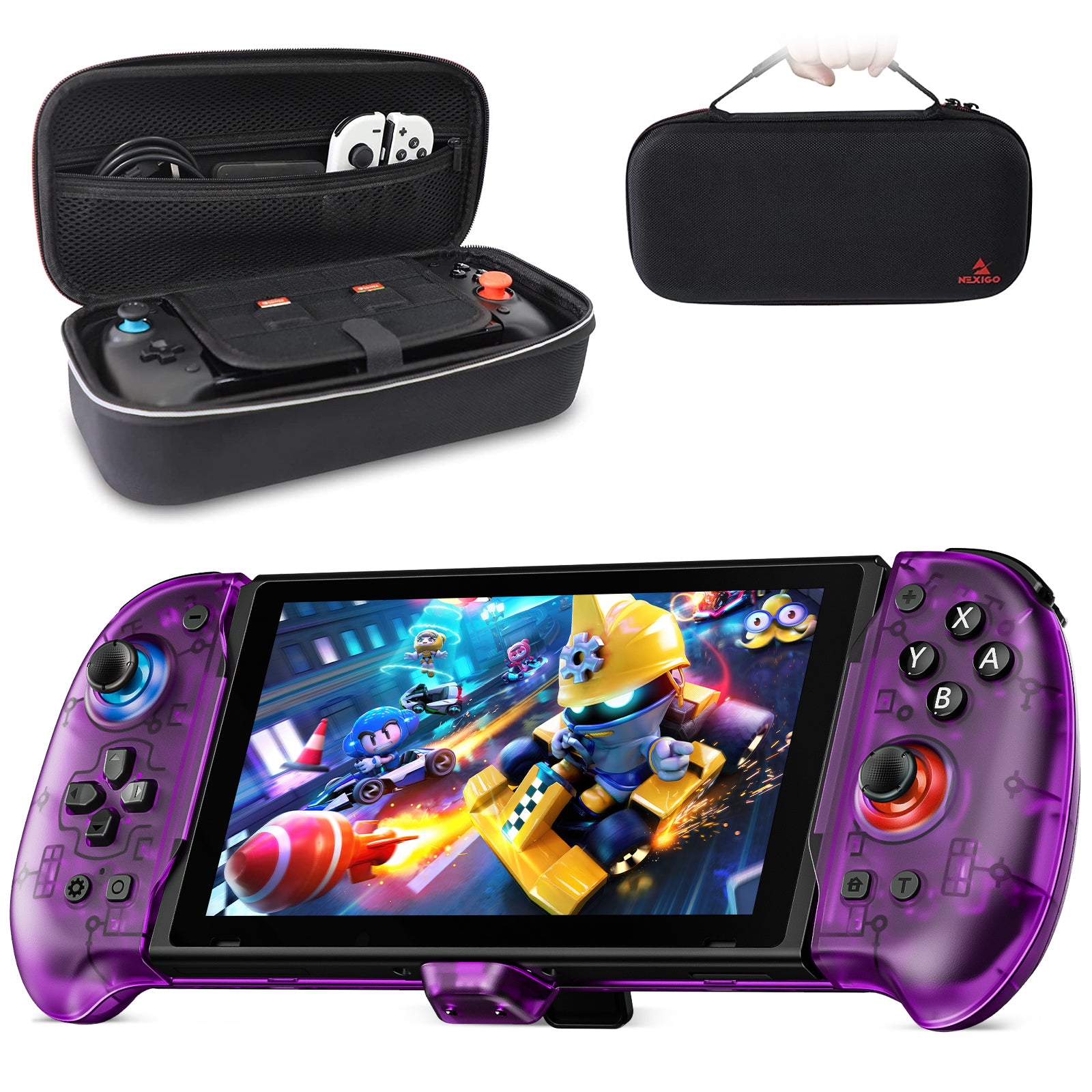 Gripcon NexiGo Gripcon (Gen 3) Controller with HDMI & Kickstand for Switch