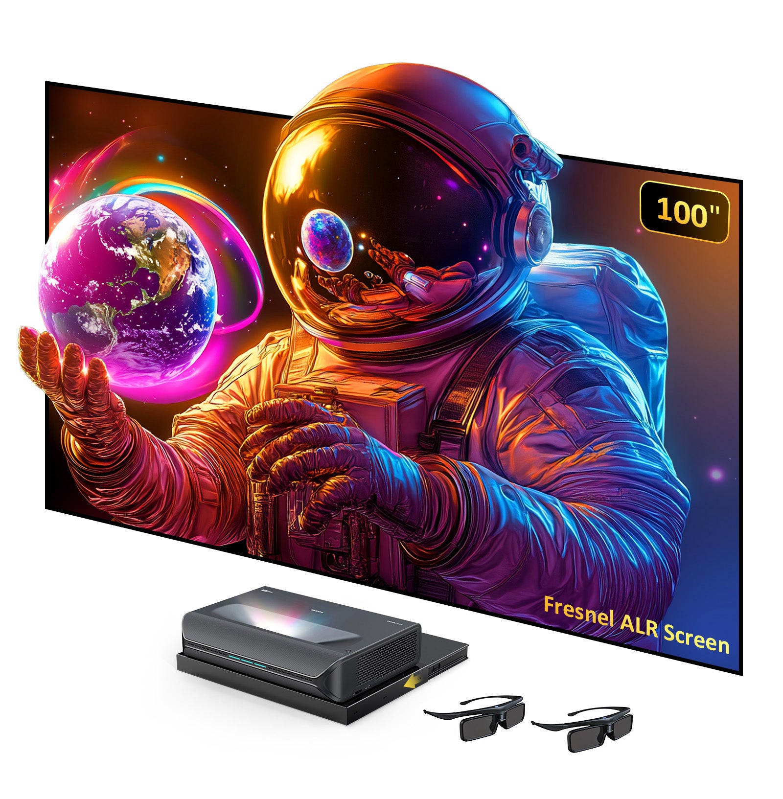 NexiGo Aurora Pro MKII UST Tri-Color Laser Projector consumerelectronics - NexiGo