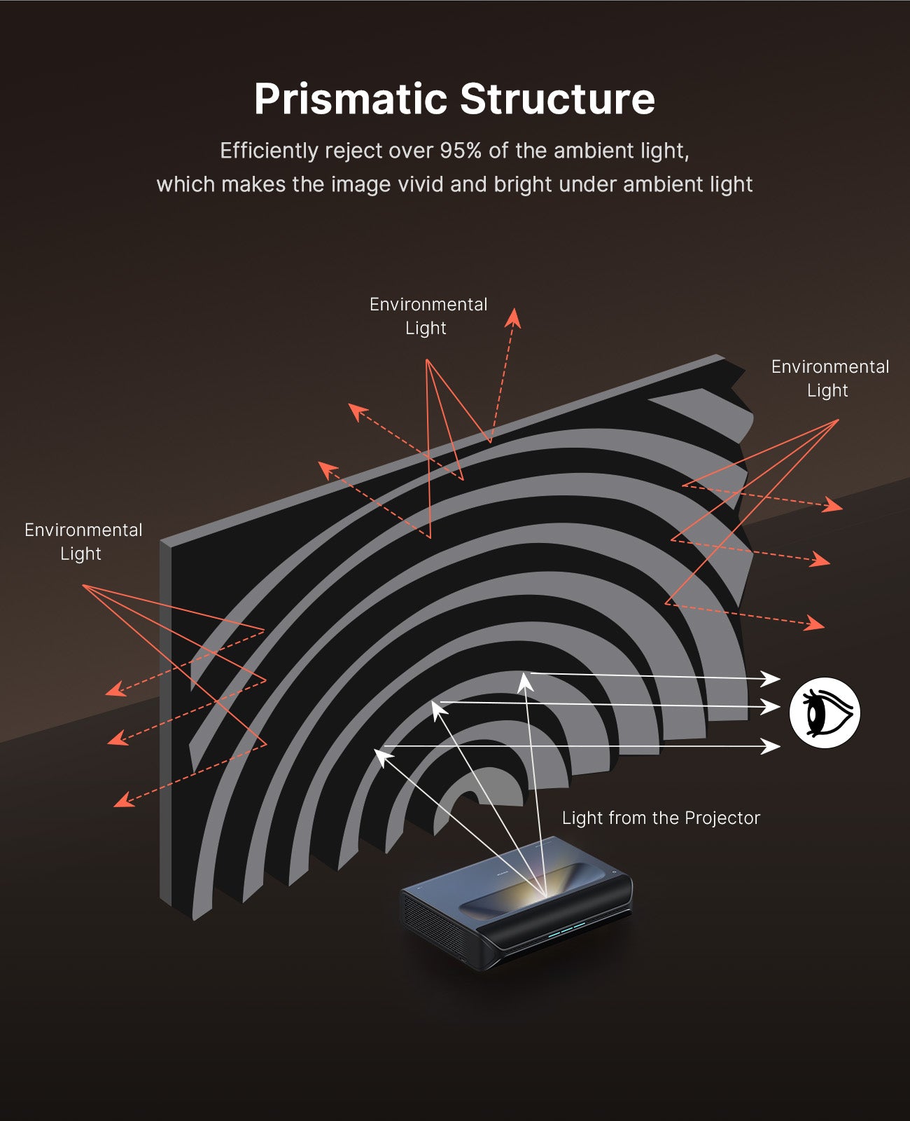 Highlights the sturdy structure of this Fresnel Projector Screen.