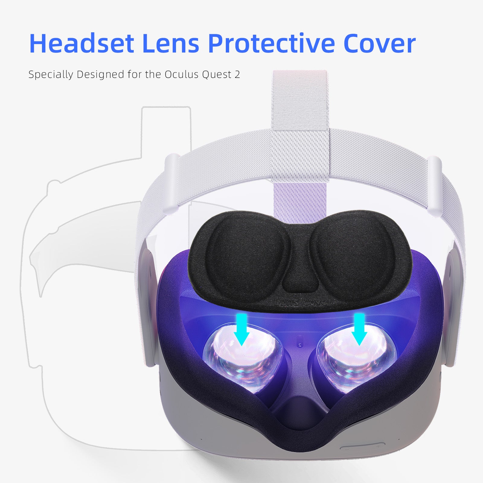 A protective cover designed specifically for VR headset lenses.