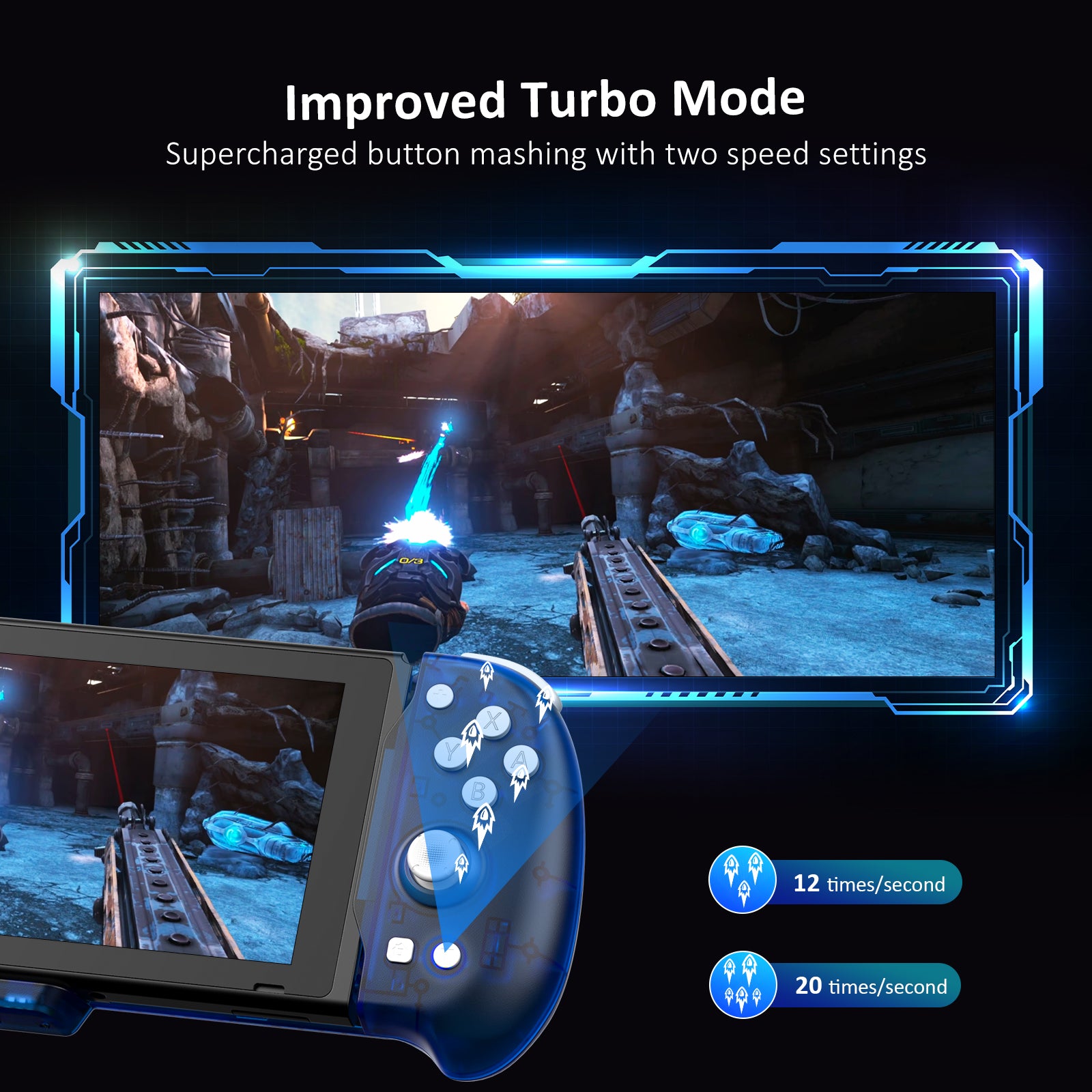 The 2163 controller features turbo function, enhancing gaming experience significantly.