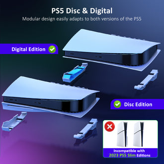 Horizontal Stand compatible with PS5 Disc & Digital