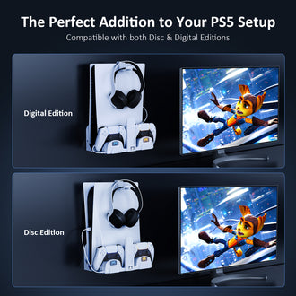 NexiGo PS5 (All Versions) and PSVR2 Wall Mount Kit with Charging Station consumerelectronics - NexiGo