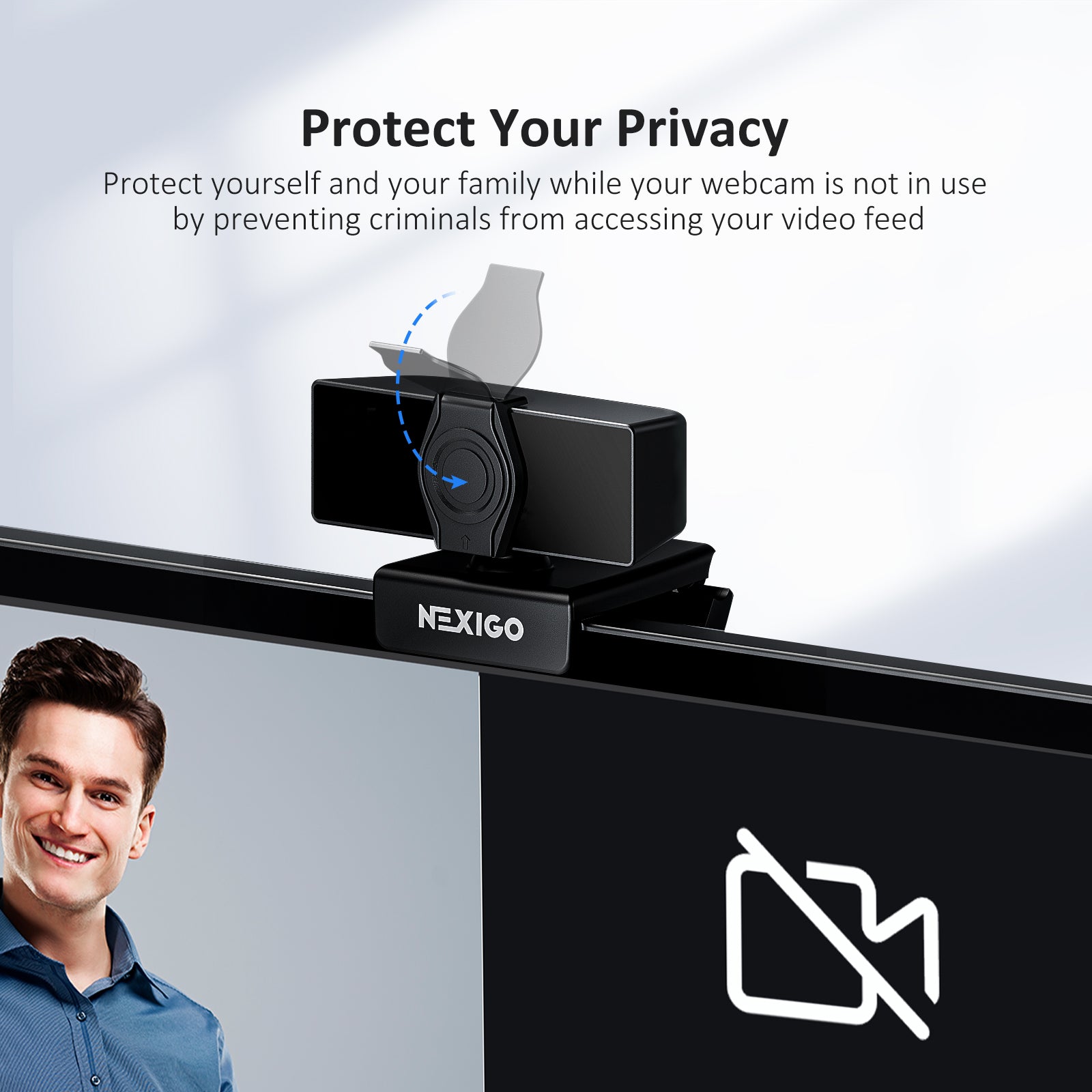 N660 Pro is equipped with a privacy cover, which can be closed to protect privacy during videos.