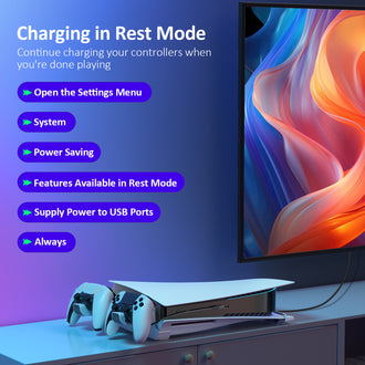 Guide on setting PS5 Console to Charging in Rest Mode