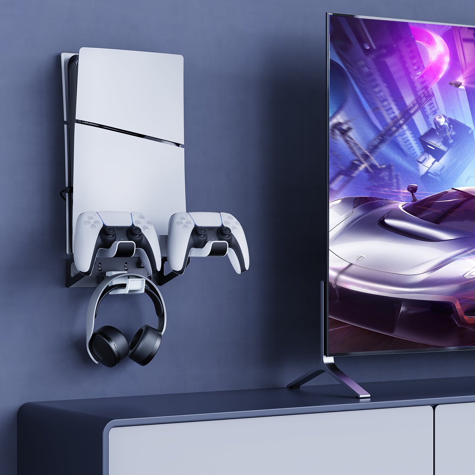 Scenes where our PS5 Slim Wall Mount Kit can be used.