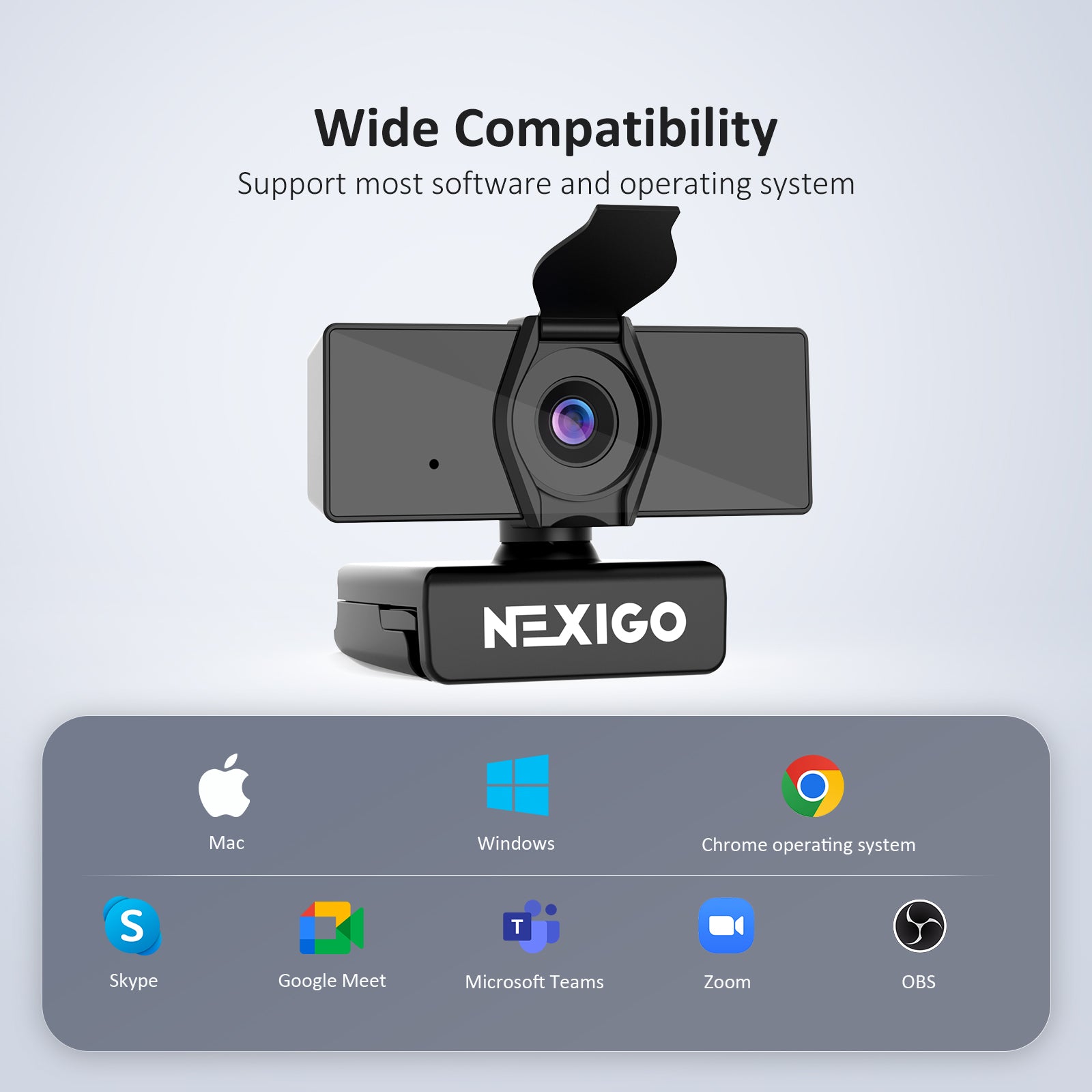 N660 Pro is compatible with popular online conferencing services like Zoom, Slack, Skype, and more.