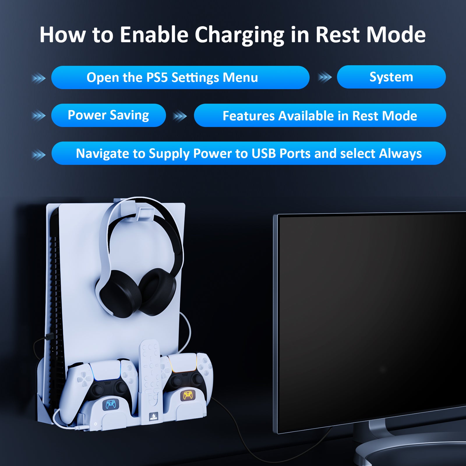 How to Enable Charging in Rest Mode