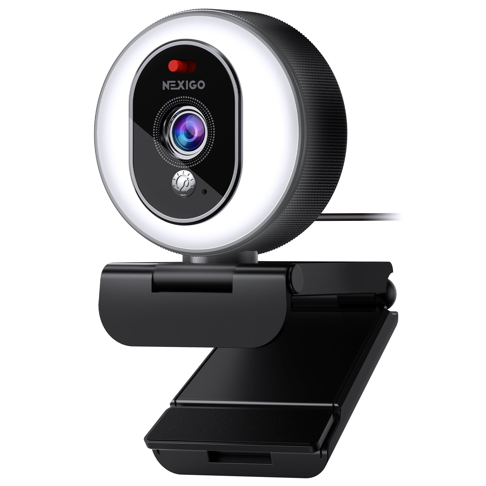 N680E 1080p ring light webcam with flexible clip