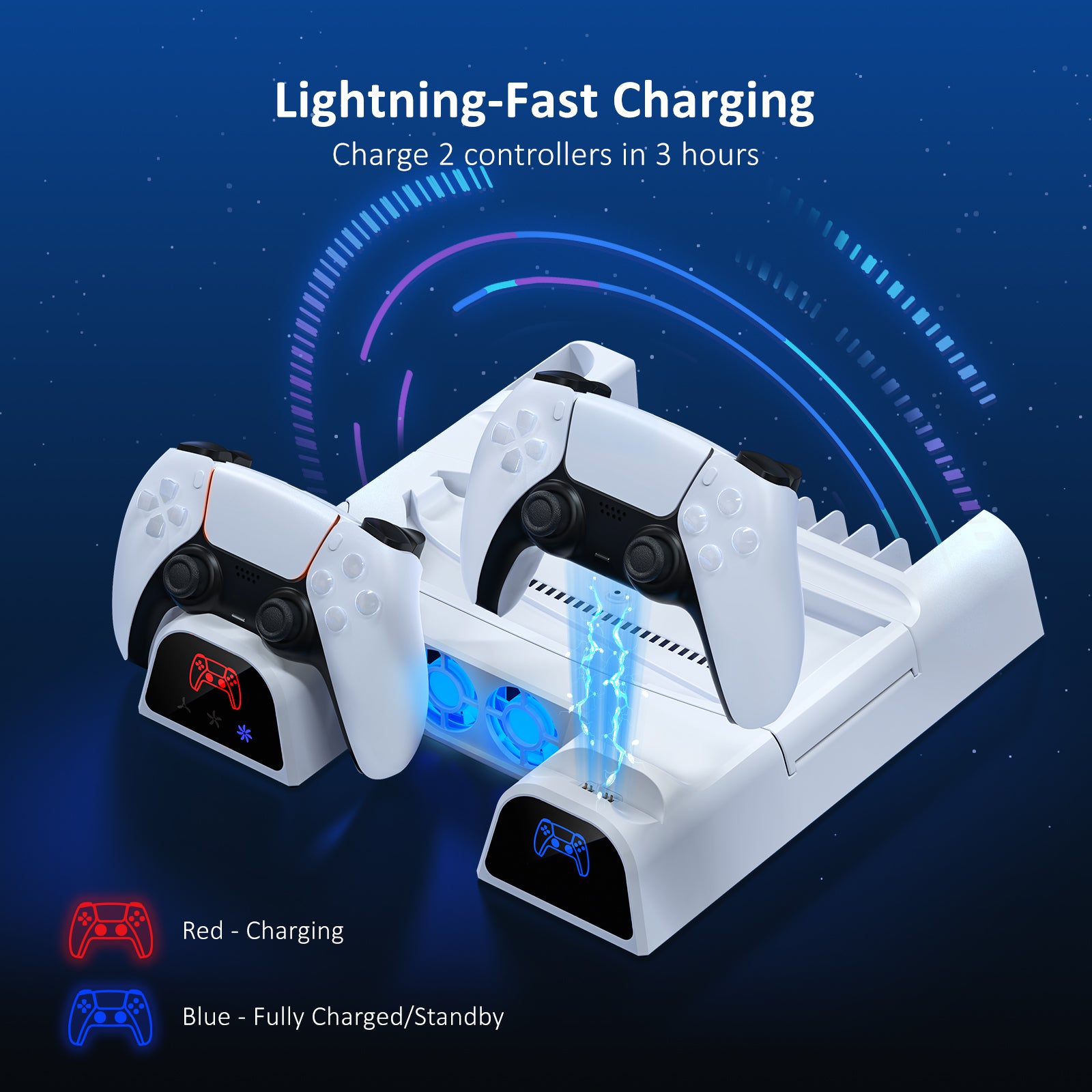 NexiGo PS5 Cooling Stand - Thumbnail 3