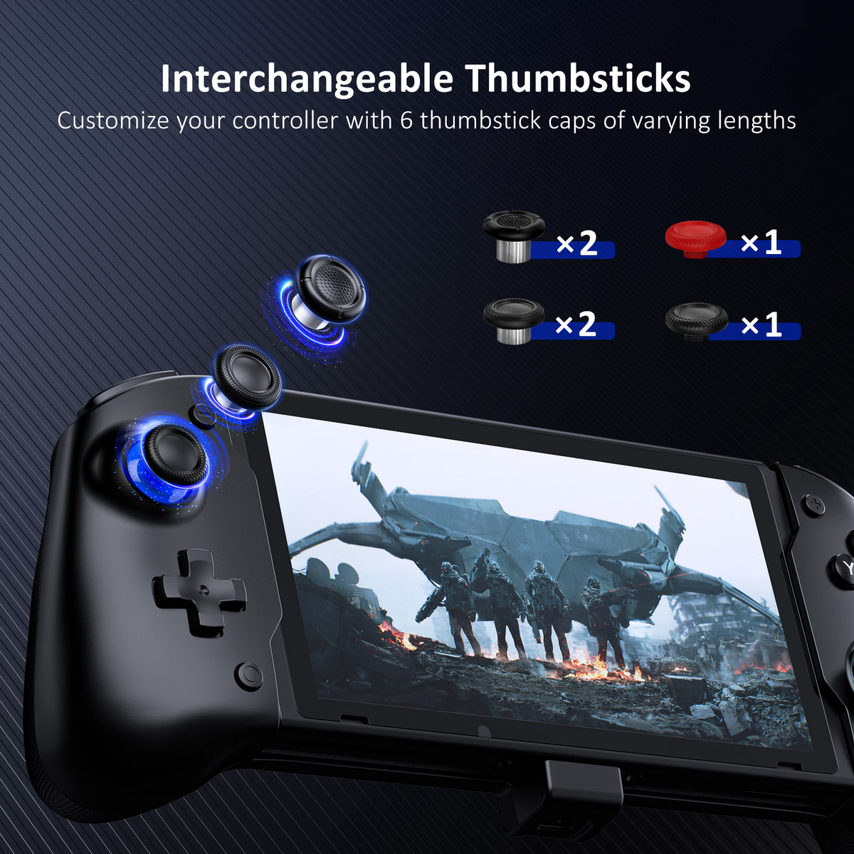 Interchangeable Thumbsticks