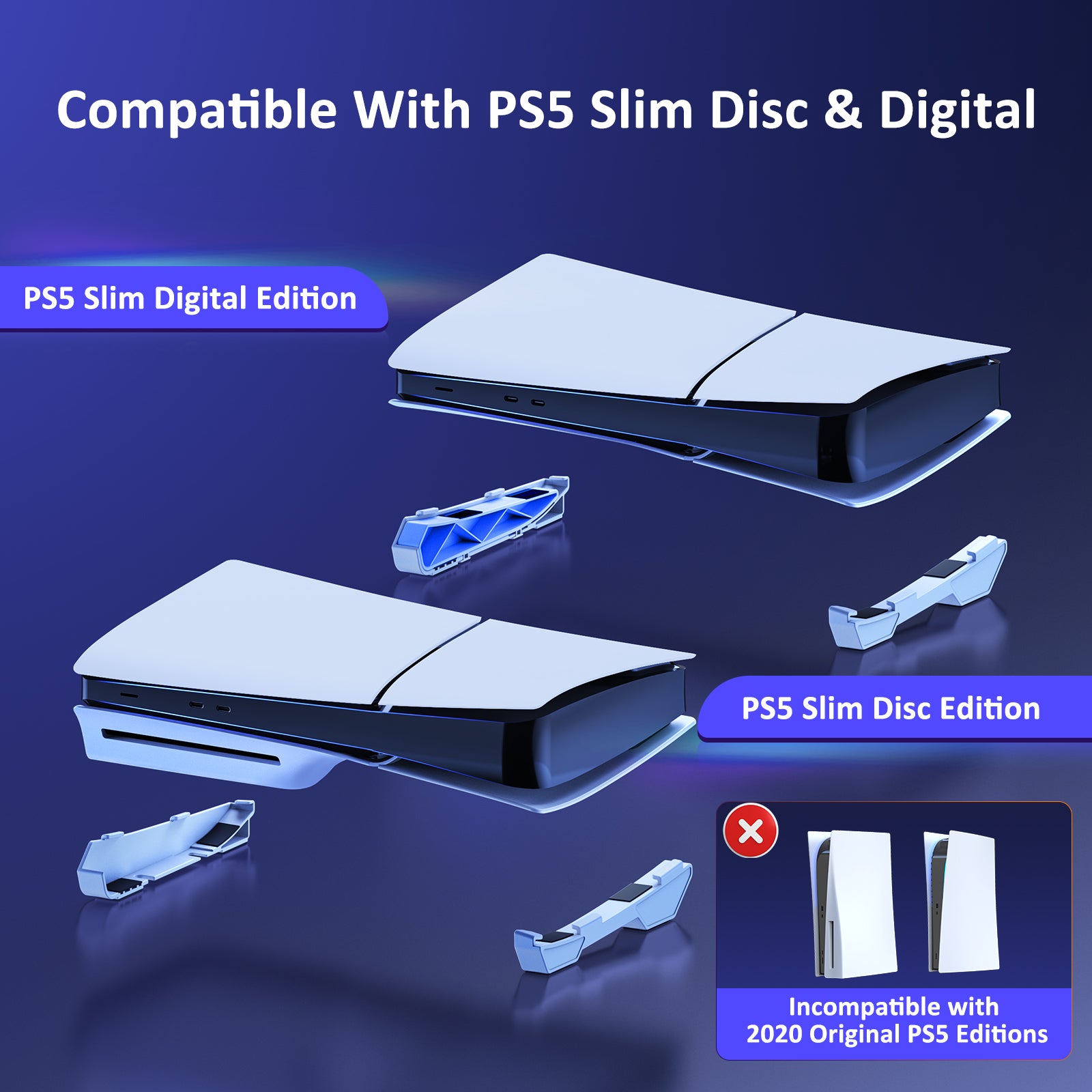 NexiGo PS5 Slim Horizontal Stand White consumerelectronics - NexiGo