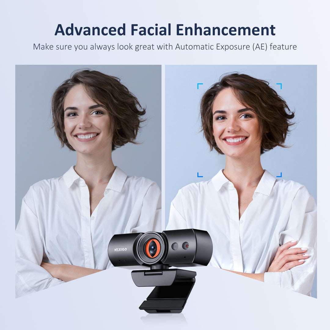 NexiGo HelloCam – 1080p Webcam Mit Windows Hello & Privatsphäre-Abdeckung