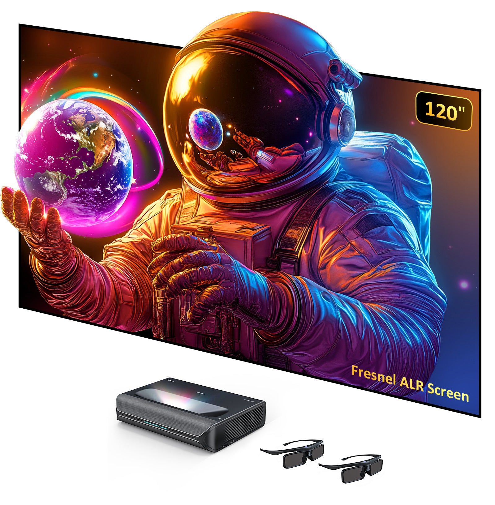 NexiGo Aurora Pro MKII UST Tri-Color Laser Projector consumerelectronics - NexiGo