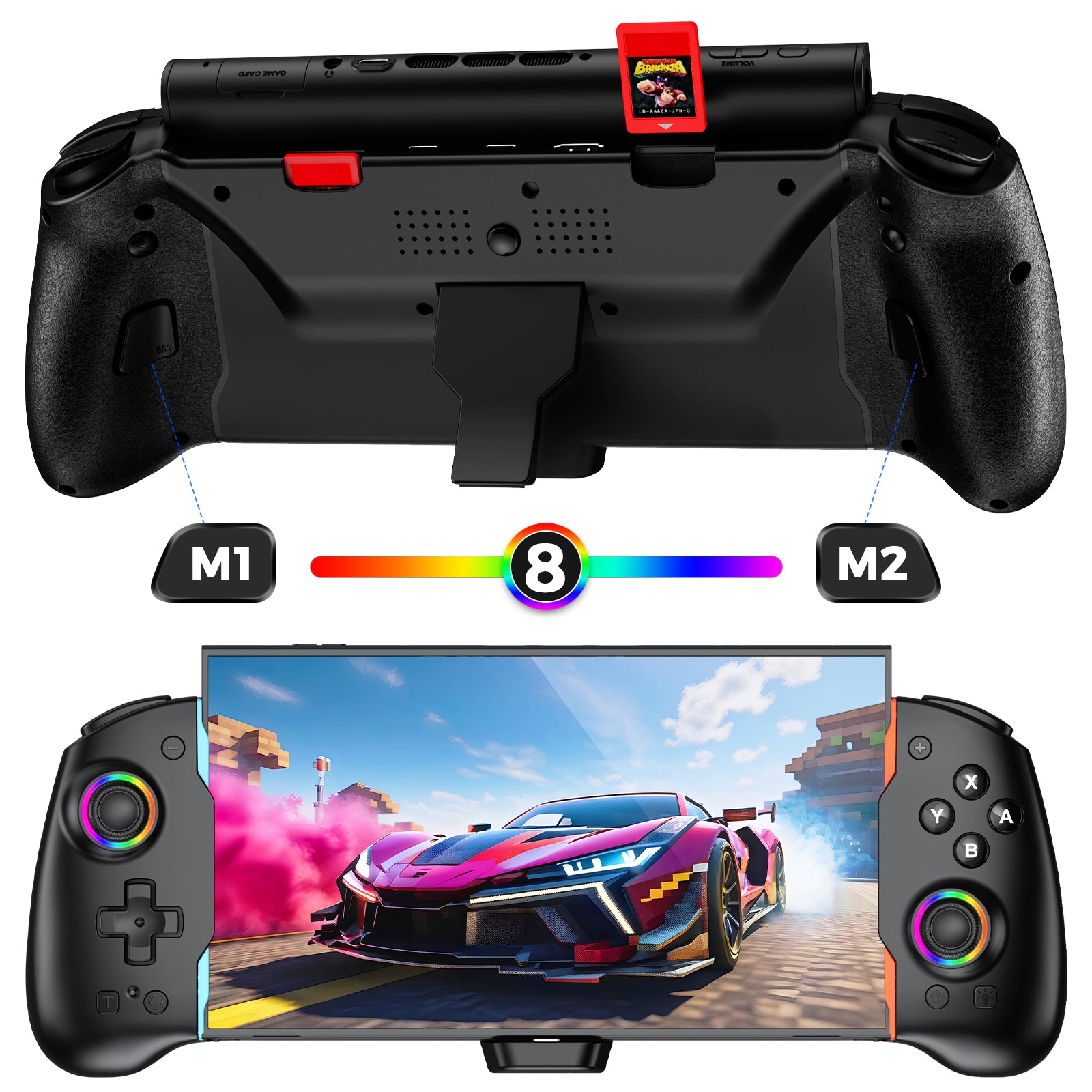 NexiGo Gripcon Controller with HDMI & RGB Indicators for Switch 2