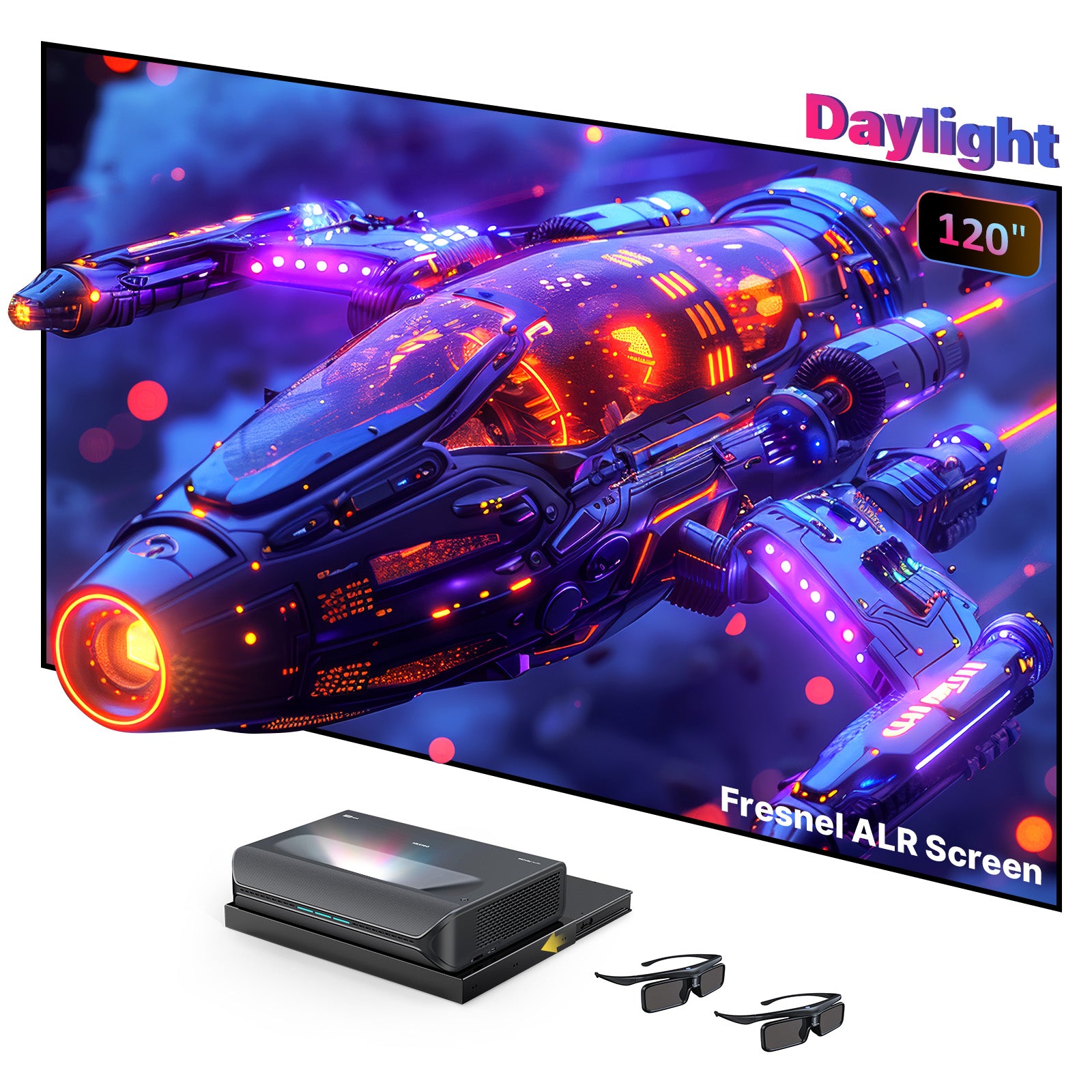 NexiGo Aurora Pro MKII UST Tri-Color Laser Projector consumerelectronics - NexiGo