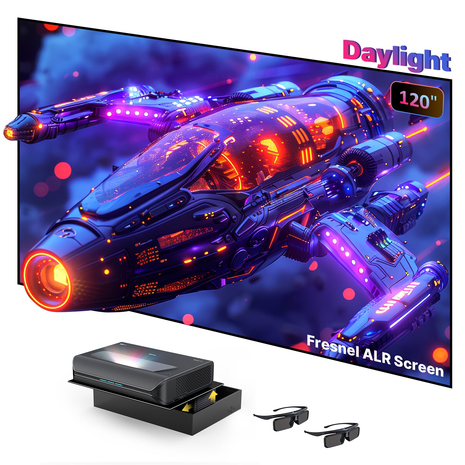 NexiGo Aurora Pro MKII UST Tri-Color Laser Projector consumerelectronics - NexiGo