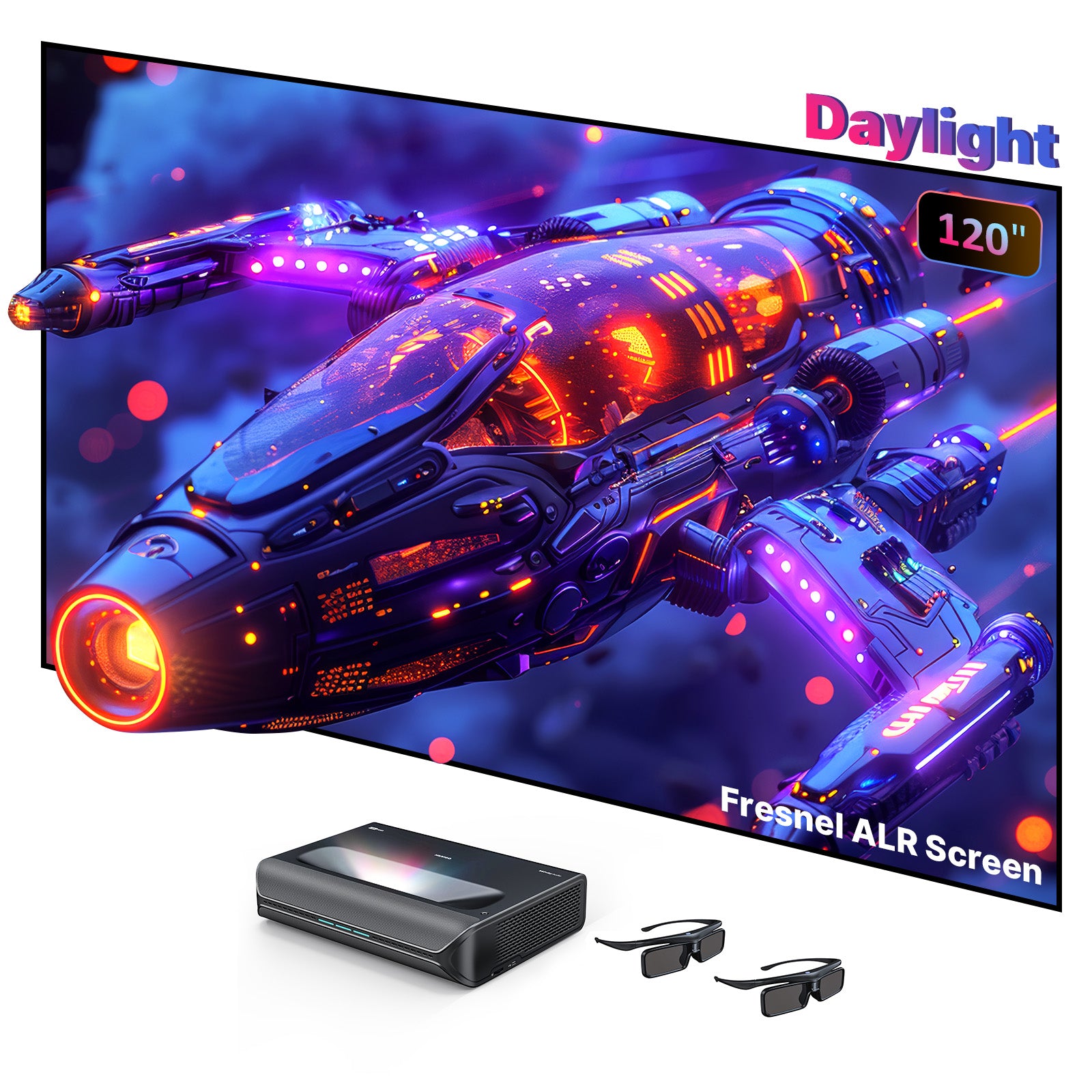 NexiGo Aurora Pro MKII UST Tri-Color Laser Projector consumerelectronics - NexiGo