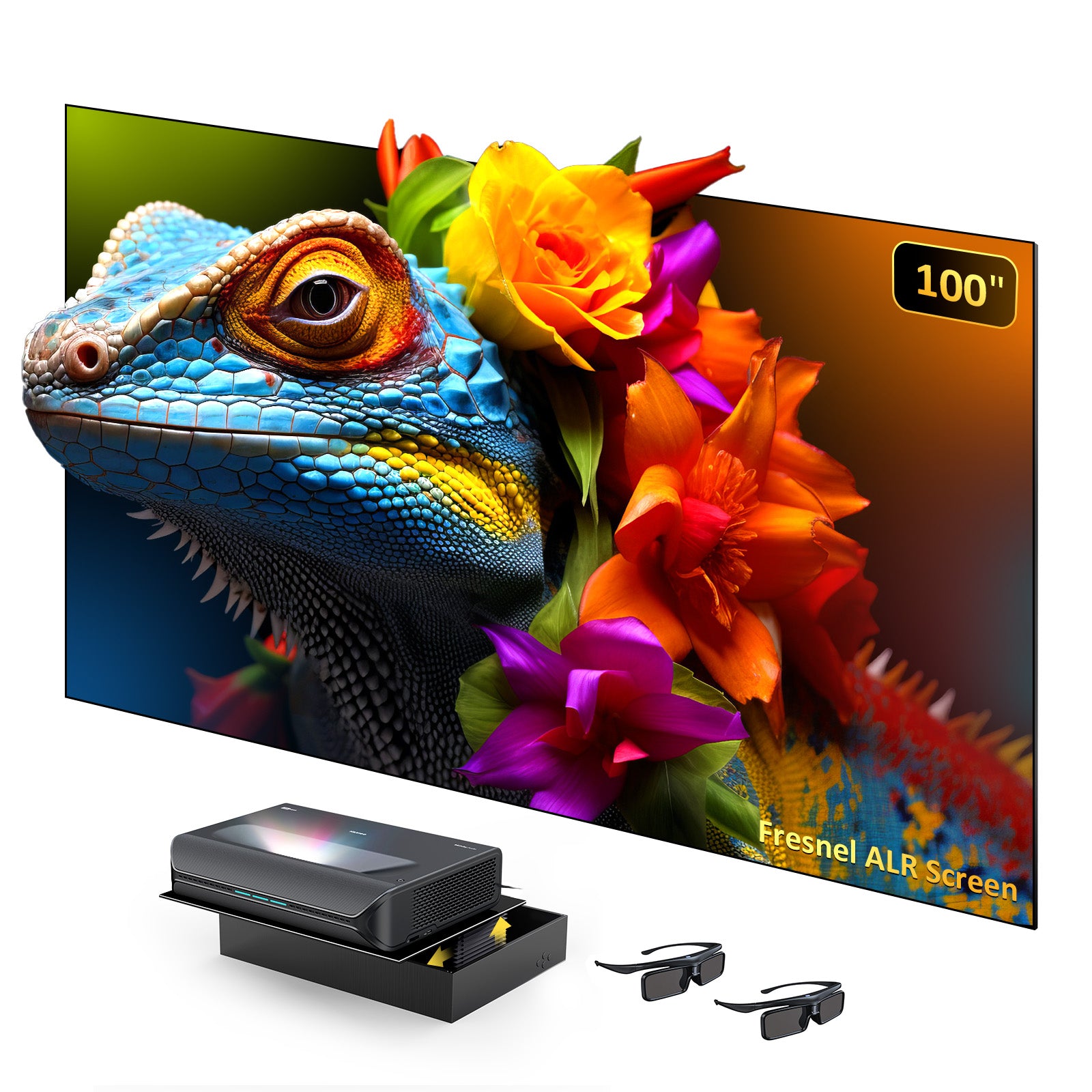 NexiGo Aurora Pro MKII UST Tri-Color Laser Projector consumerelectronics - NexiGo