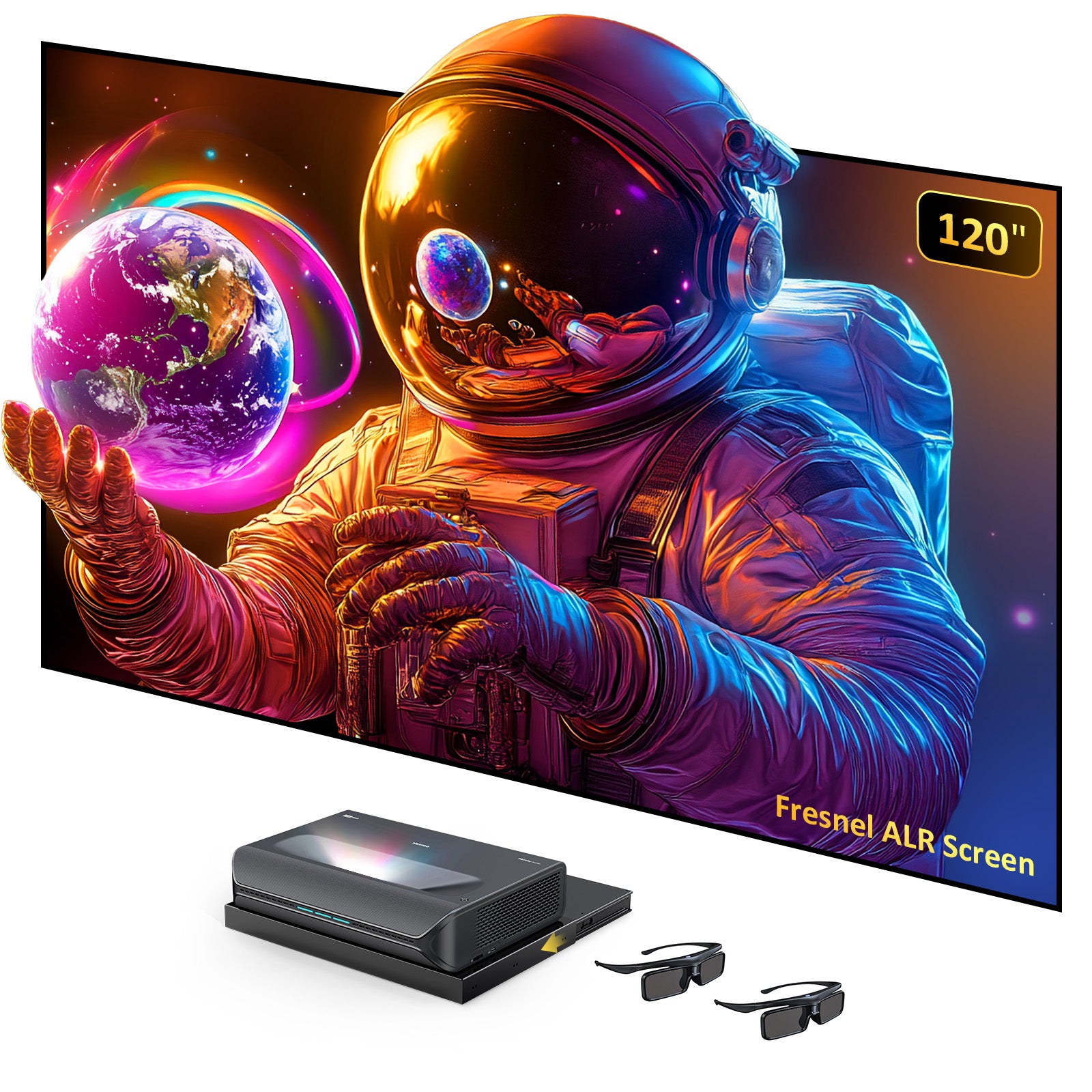 NexiGo Aurora Pro MKII UST Tri-Color Laser Projector consumerelectronics - NexiGo