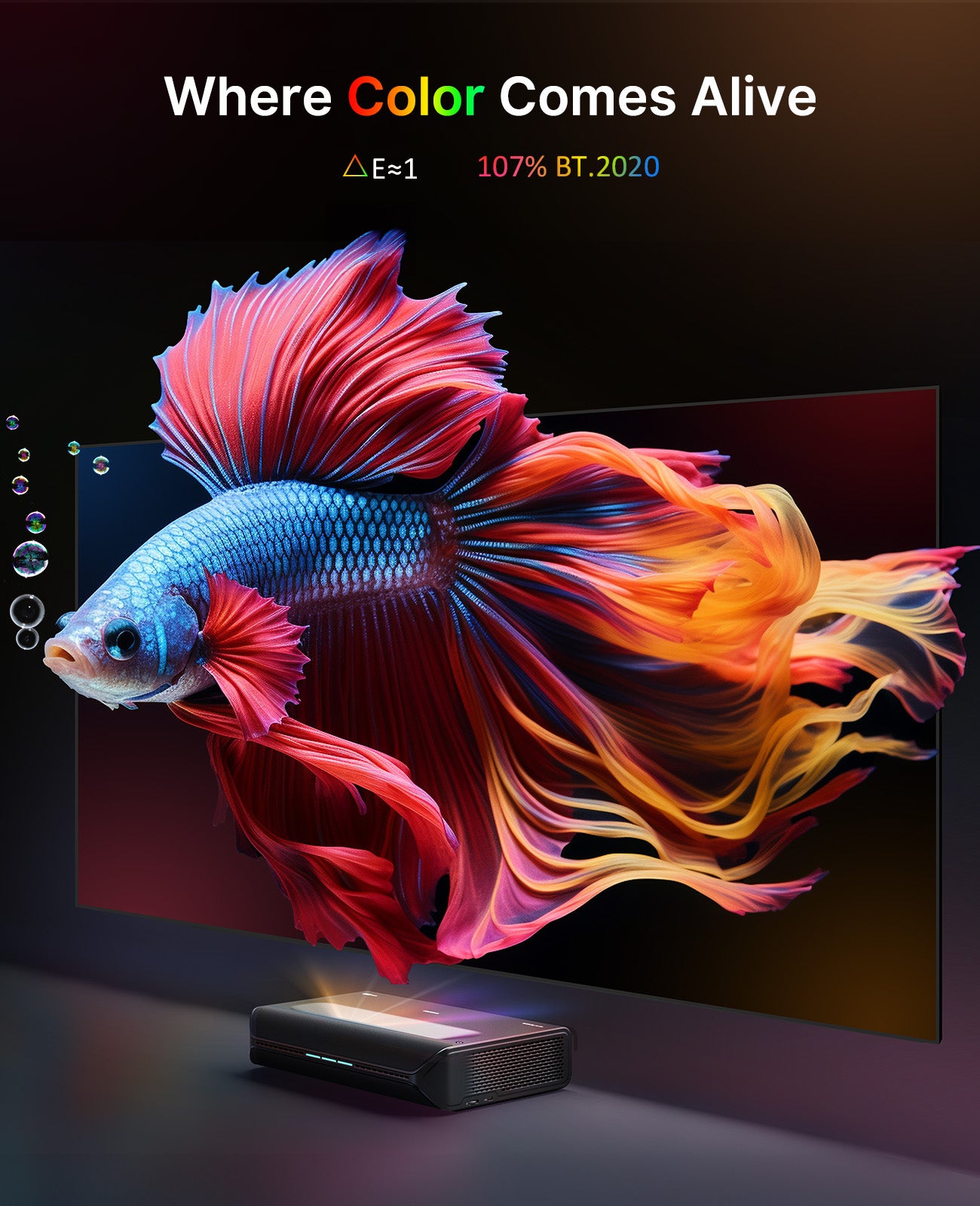 MKII plays colorful goldfish animation, lively and interesting image.