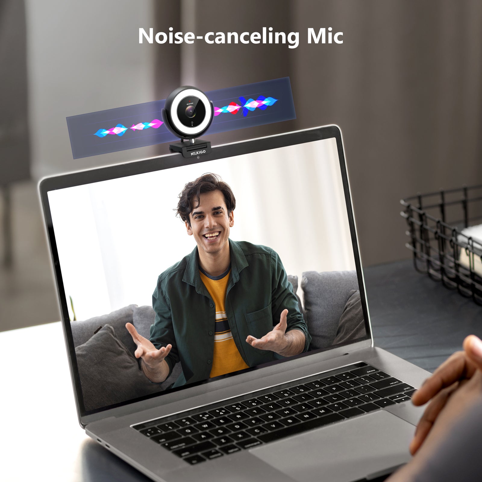 Install the N940E with noise-cancelling microphone on your laptop for improved video sound quality.