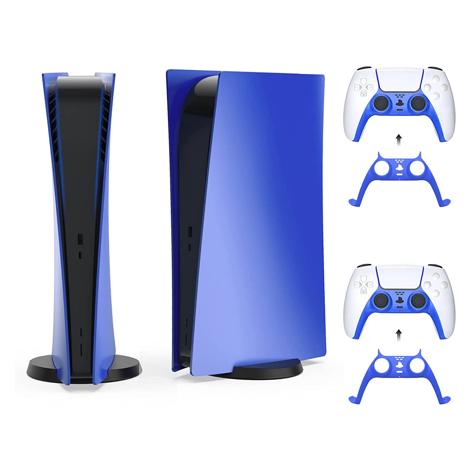 NexiGo PS5 Digital Edition Skin & Controller Skin (Blue)