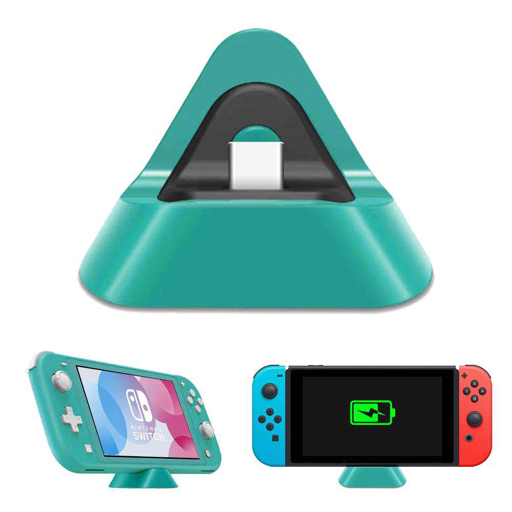 NexiGo Charger Dock for Switch/Nintendo_Switch Lite with Type C Port (Turquoise)