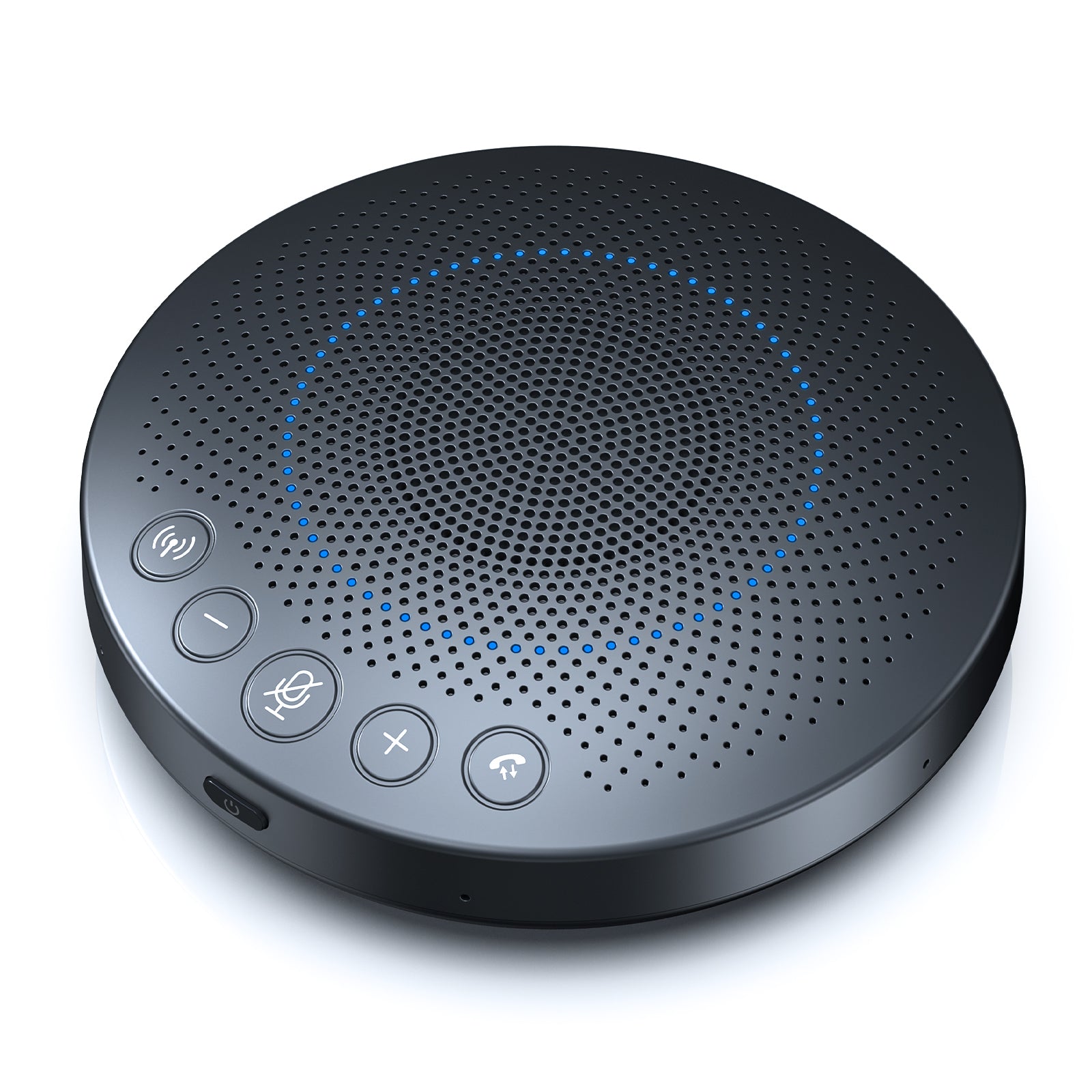 Bluetooth Speakerphone with LED indicator，power button，and touch control