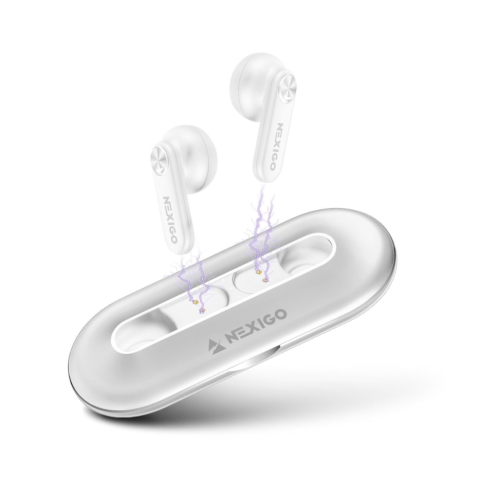 NexiGo T2 Wireless Earphones (White)