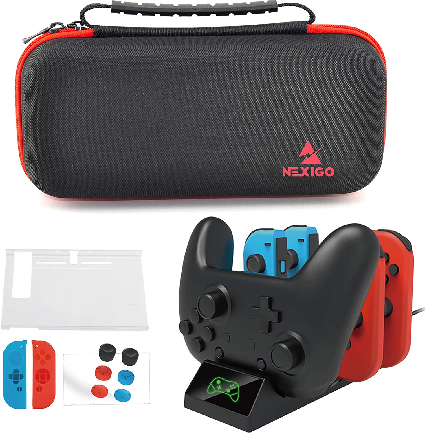 Switch dock and accessory carrying case.