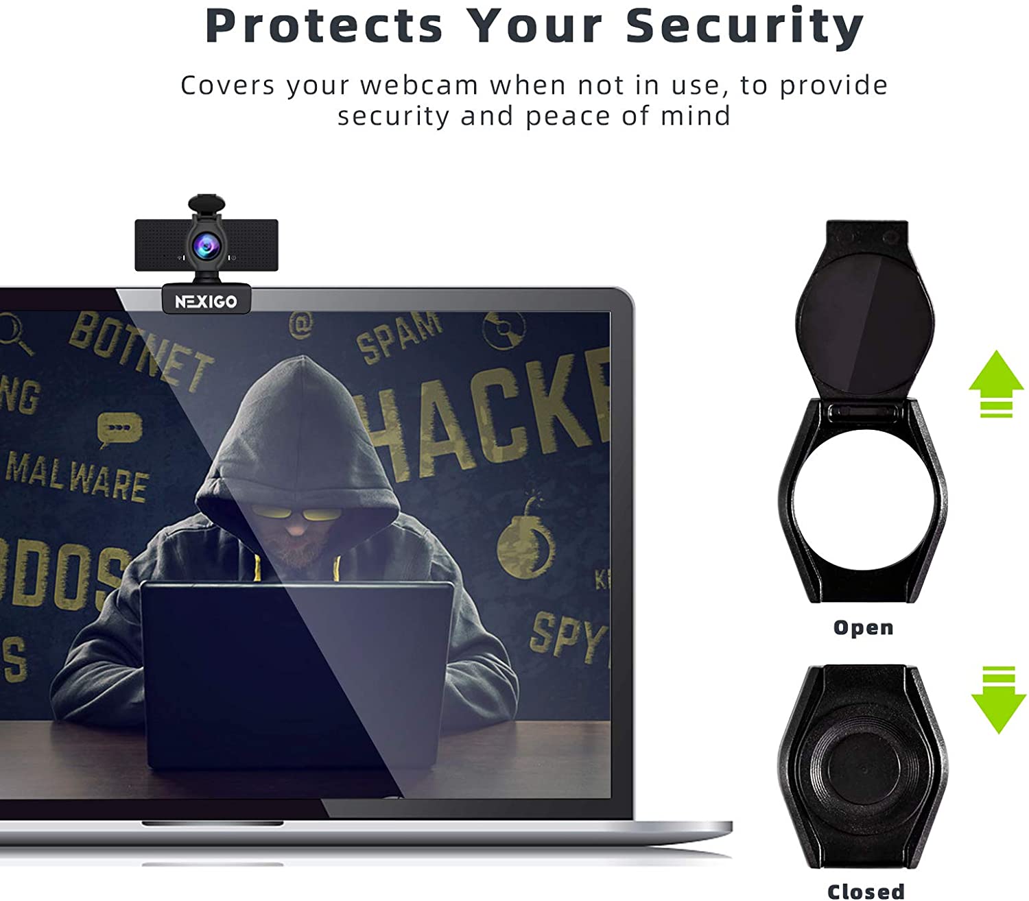 Protect your privacy by covering your webcam when not in use.