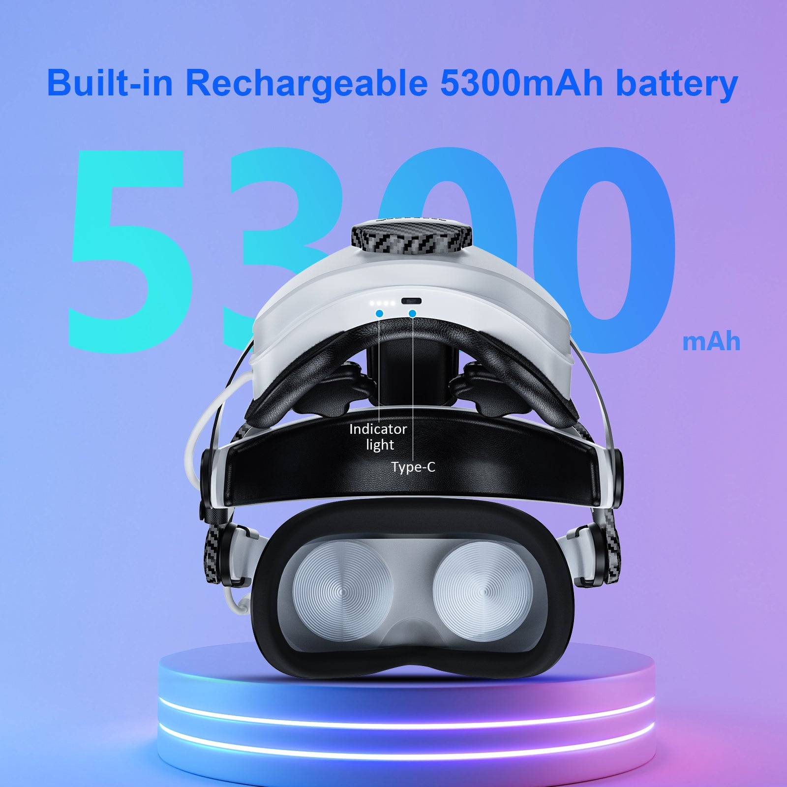 NexiGo S32 Head Strap with 5300mAh Battery for Meta/Oculus Quest 2 - Thumbnail 2