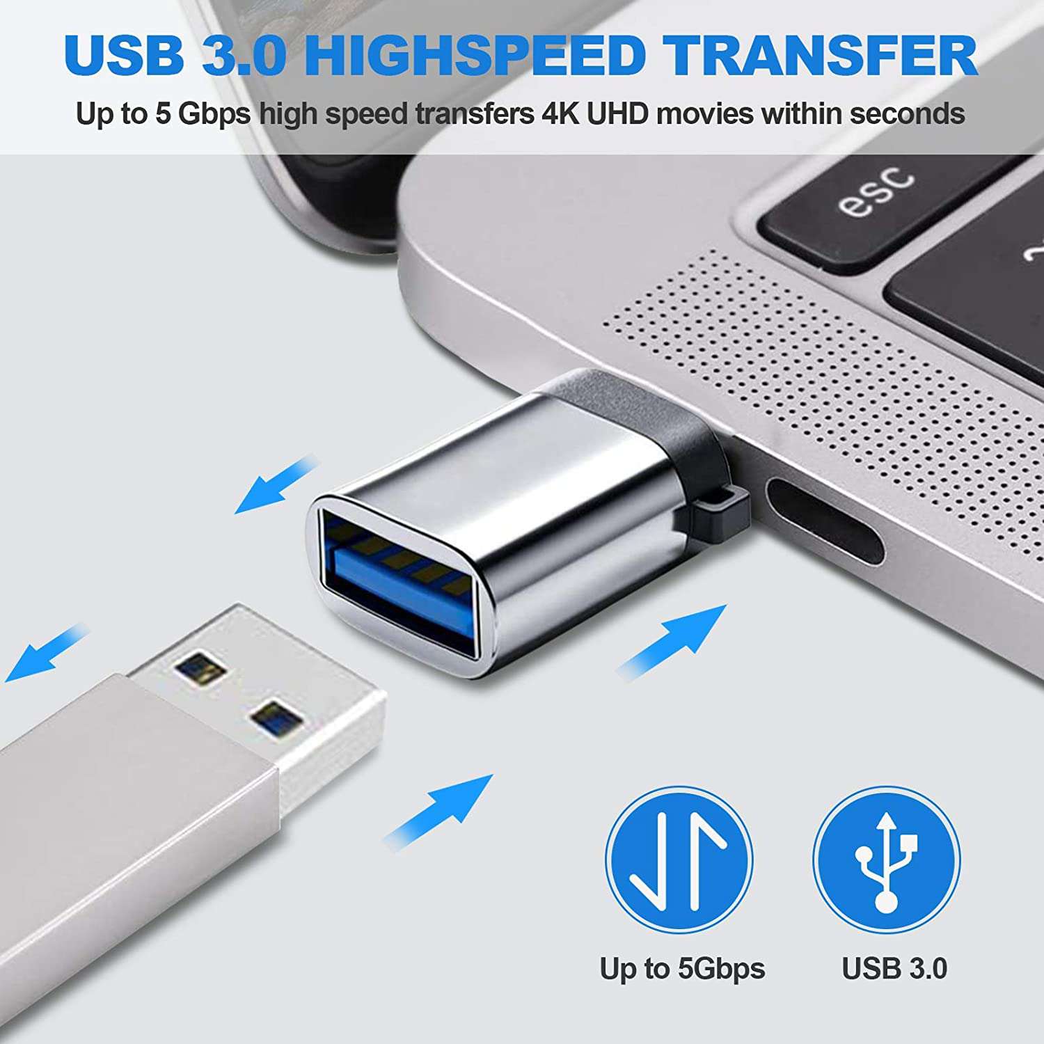 USB 3.0 adapter transfers 4K HD video at 5Gbps