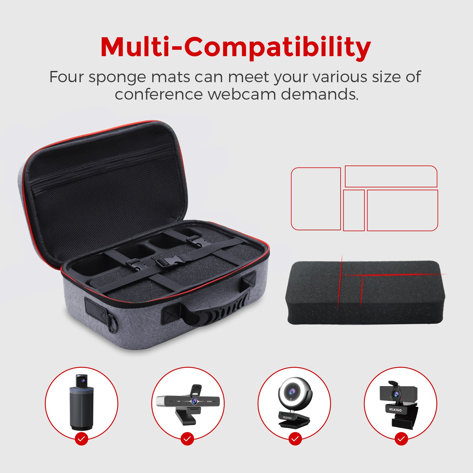NexiGo Travel Case for Conference Camera - Thumbnail 4