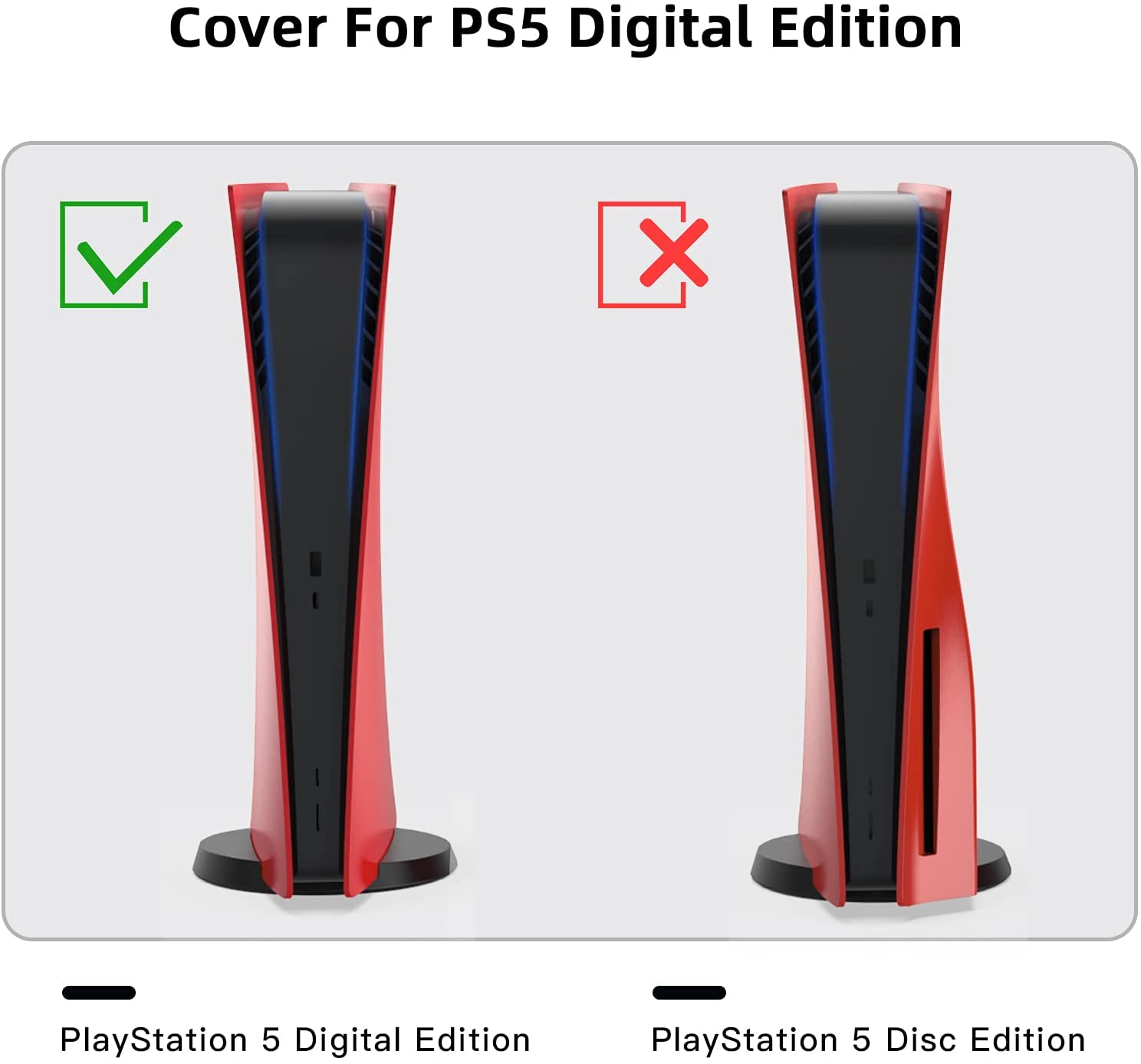 Stylish panel exclusively for PS5 disc edition console.