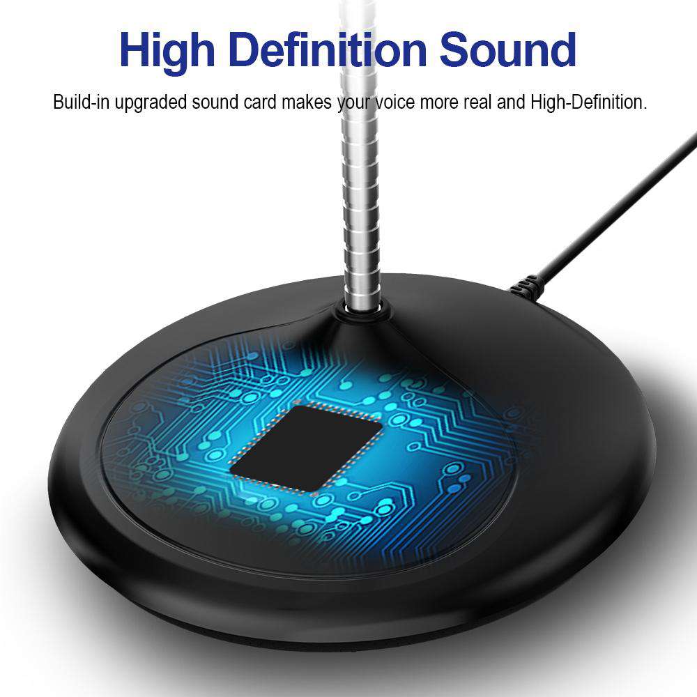 The product features an upgraded sound card built-in, delivering more realistic and clear audio.