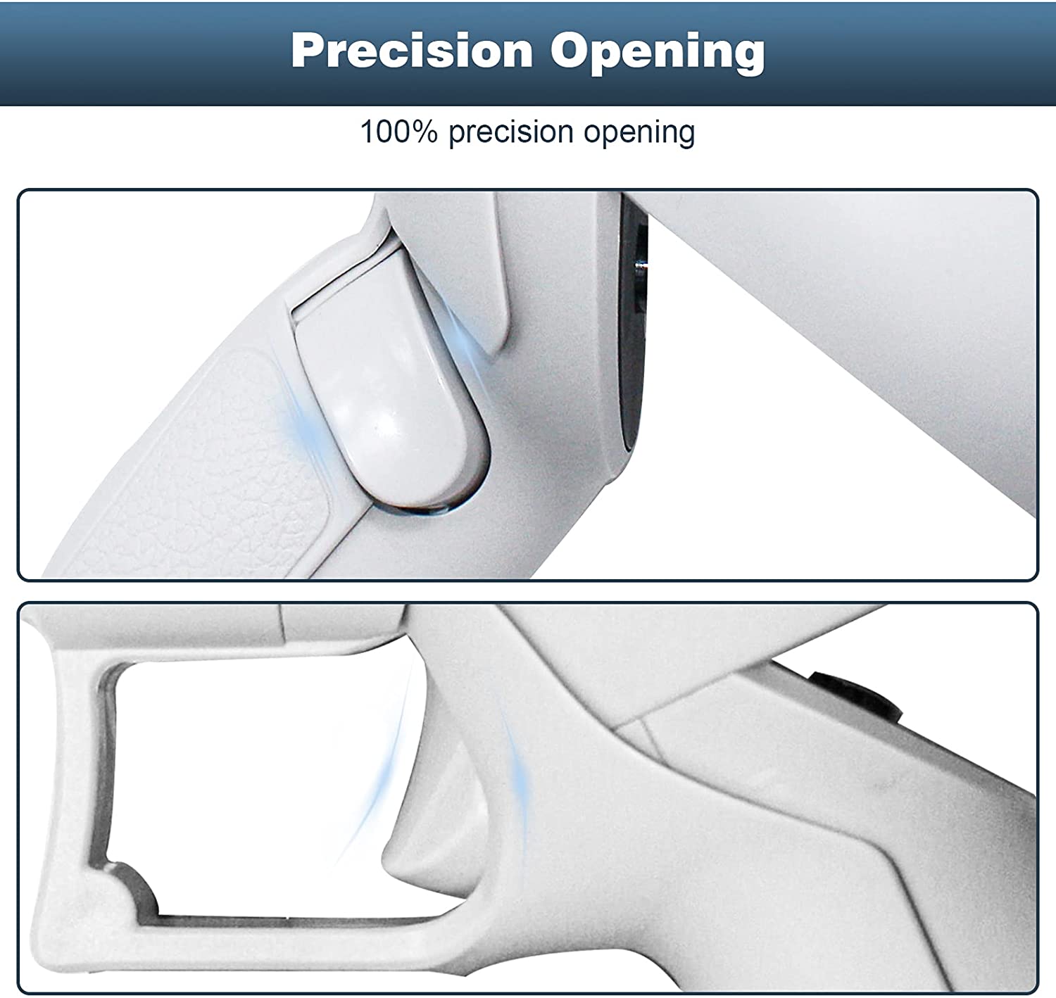 Partial view of 100% precision cutouts on this Grip Cover.